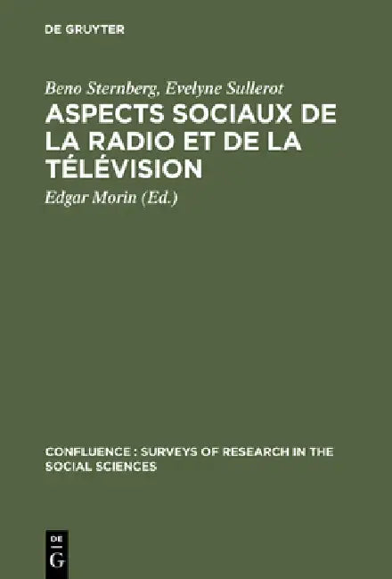 Aspects sociaux de la radio et de la télévision (English, Beno Sternberg | Evelyne Sullerot | Edgar Morin) - Image 1 - BookBajar