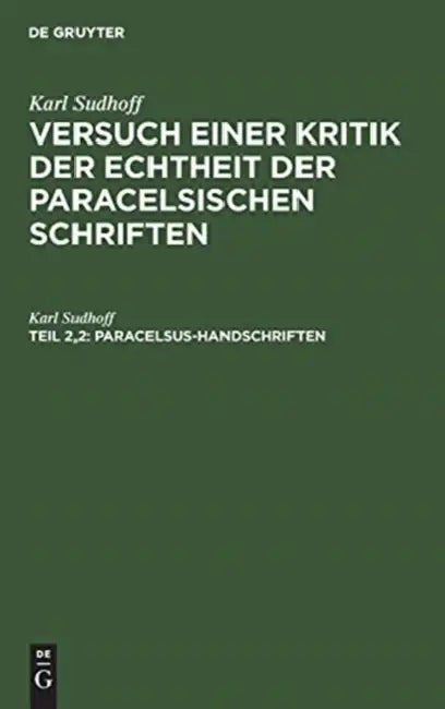 Buy Paracelsus-Handschriften (English, Karl Sudhoff) Online at Best Price - BookBajar