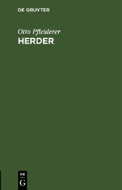 Herder (English, Otto Pfleiderer) - Image 1 - BookBajar