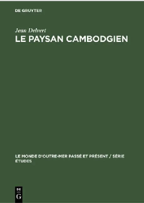 Le Paysan Cambodgien (English, Jean Delvert) - Image 1 - BookBajar