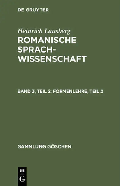 Buy Formenlehre, Teil 2 (English, Heinrich Lausberg) Online at Best Price - BookBajar