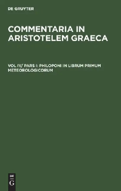 Buy Philoponi in Librum Primum Meteorologicorum (English, No Contributor) Online at Best Price - BookBajar