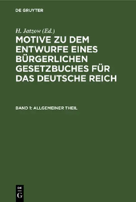 Buy Allgemeiner Theil (English, H. Jatzow) Online at Best Price - BookBajar