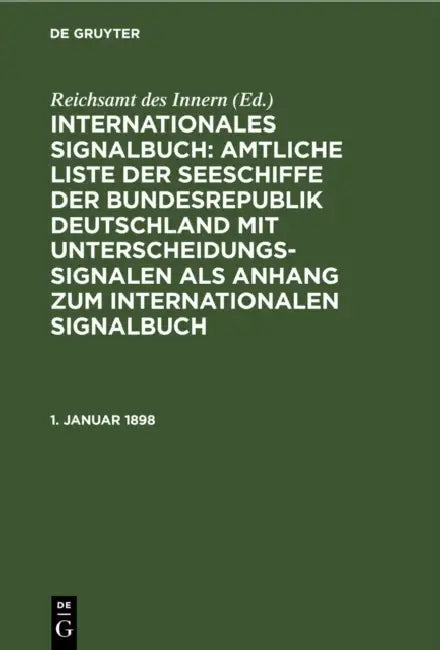 Buy 1. Januar 1898 (English, Reichsamt Des Innern) Online at Best Price - BookBajar