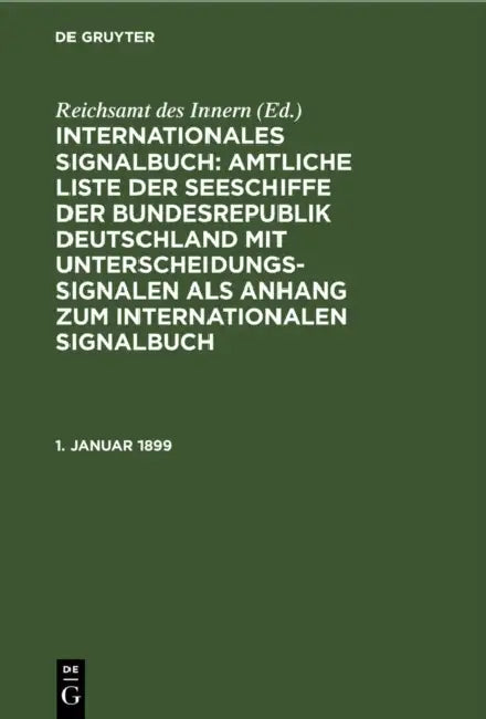 Buy 1. Januar 1899 (English, Reichsamt Des Innern) Online at Best Price - BookBajar
