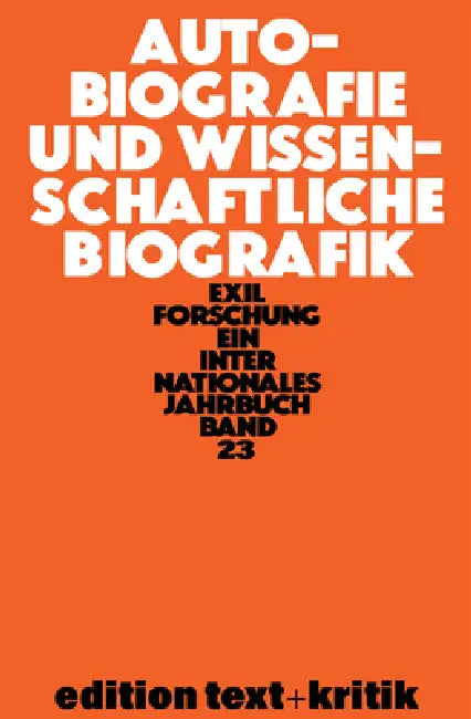 Buy Autobiografie Und Wissenschaftliche Biografik (English, Claus-Dieter Krohn | Et Al) Online at Best Price - BookBajar