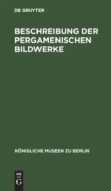 Buy Beschreibung Der Pergamenischen Bildwerke (English, No Contributor) Online at Best Price - BookBajar