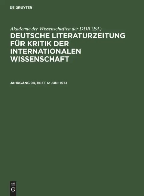 Juni 1973 (English, Akademie Der Wissenschaften Der Ddr) - Image 1 - BookBajar