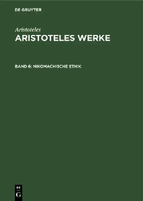 Nikomachische Ethik (English, Franz Dirlmeier) - Image 1 - BookBajar