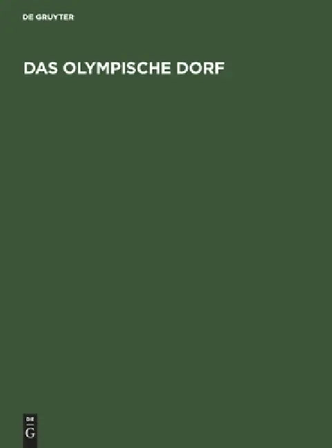 Buy Das Olympische Dorf (English, No Contributor) Online at Best Price - BookBajar