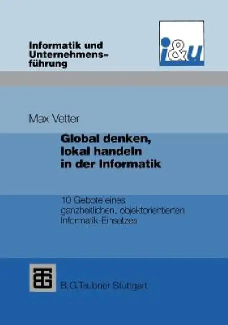 Buy Global Denken, Lokal Handeln in Der Informatik (English, Max Vetter) Online at Best Price - BookBajar