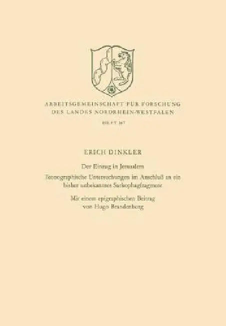 Buy Der Einzug in Jerusalem (English, Erich Dinkler) Online at Best Price - BookBajar