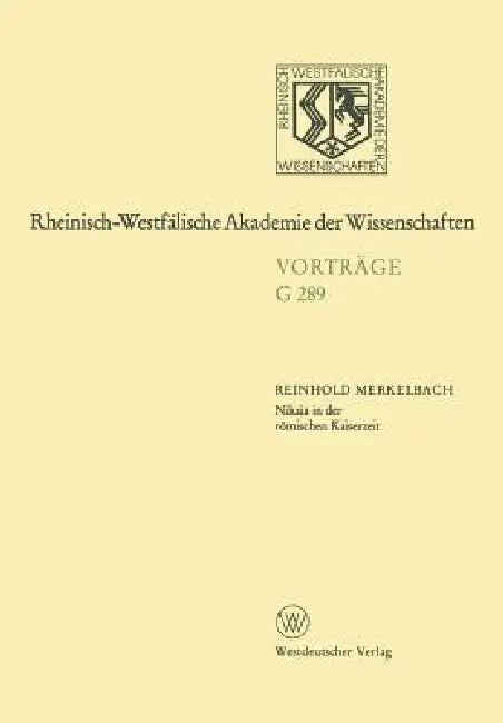 Buy Nikaia in Der Römischen Kaiserzeit (English, Reinhold Merkelbach) Online at Best Price - BookBajar