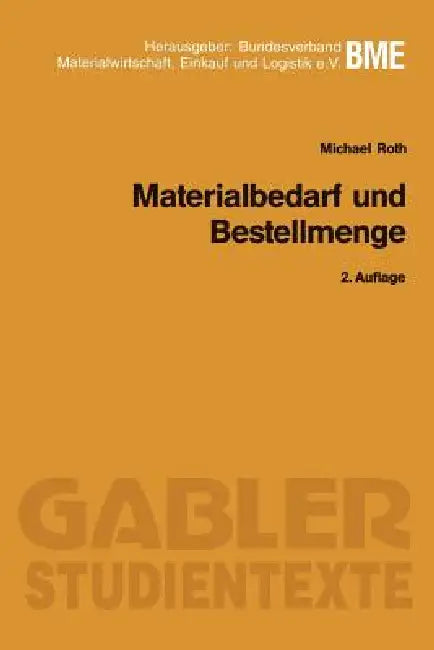 Materialbedarf Und Bestellmenge (English, Michael Roth) - Image 1 - BookBajar