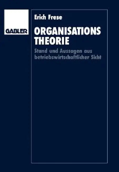 Organisationstheorie (English, Erich Frese) - Image 1 - BookBajar