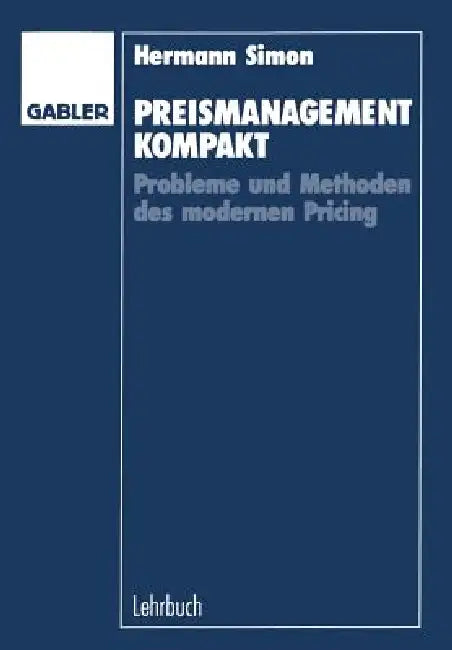 Buy Preismanagement Kompakt (English, Hermann Simon) Online at Best Price - BookBajar