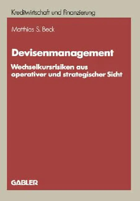 Devisenmanagement (English, Matthias S. Beck) - Image 1 - BookBajar