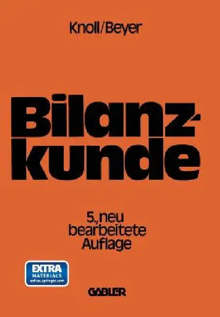 Bilanzkunde Mit Grundlagen Aus Buchführung Und Kostenrechnung (English, Heinrich Knoll) - Image 1 - BookBajar