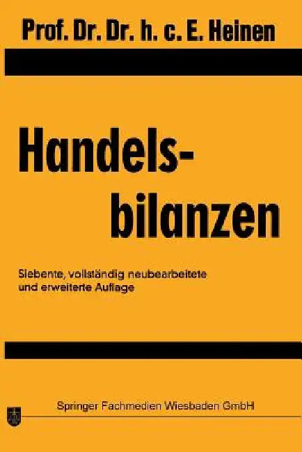 Buy Handelsbilanzen (English, Edmund Heinen) Online at Best Price - BookBajar