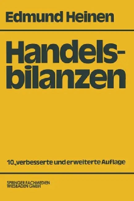 Buy Handelsbilanzen (English, Edmund Heinen) Online at Best Price - BookBajar