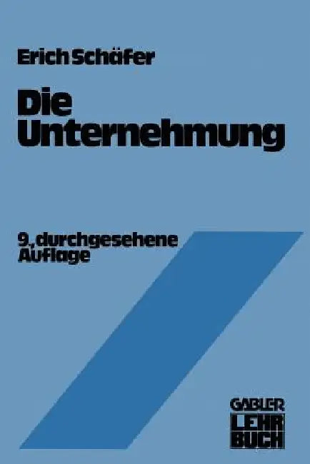 Die Unternehmung (English, Erich Schäfer) - Image 1 - BookBajar