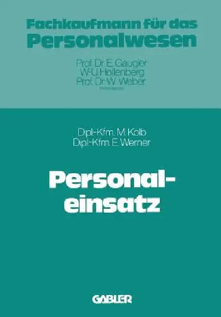 Personaleinsatz (English, Meinulf Kolb) - Image 1 - BookBajar