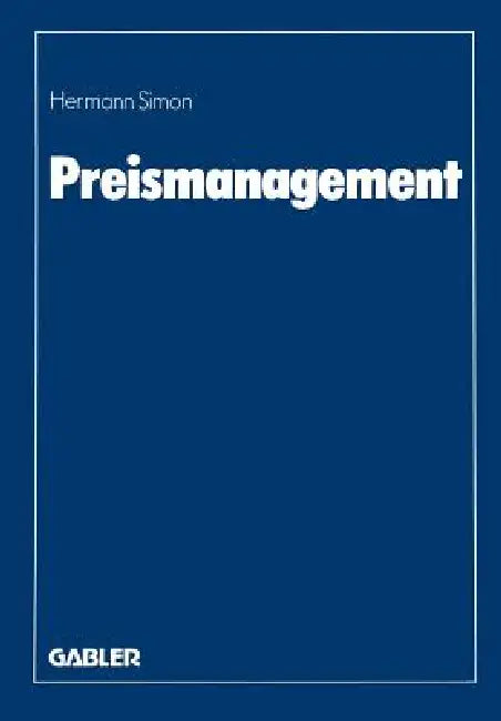 Preismanagement (English, Hermann Simon) - Image 1 - BookBajar