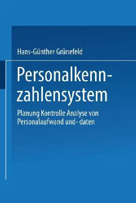Personalkennzahlensystem (English, Hans-Günther Grünefeld) - Image 1 - BookBajar