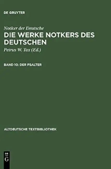 Der Psalter (English, Petrus W. Tax) - Image 1 - BookBajar