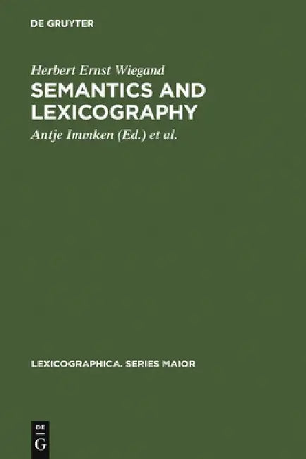 Buy Semantics and Lexicography (English, Herbert Ernst Wiegand) Online at Best Price - BookBajar