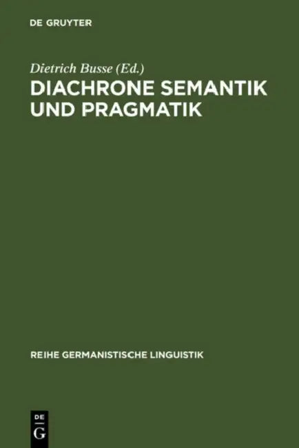 Buy Diachrone Semantik und Pragmatik (English, Dietrich Busse) Online at Best Price - BookBajar
