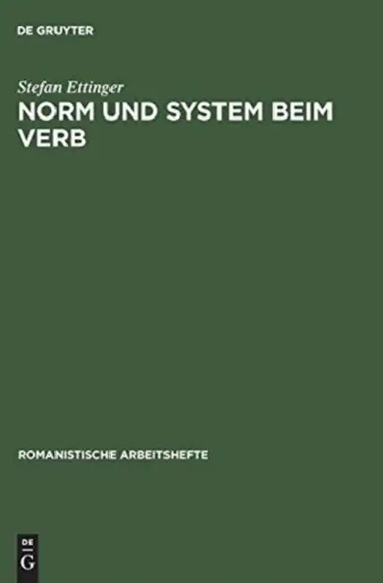 Norm und System beim Verb (English, Stefan Ettinger) - Image 1 - BookBajar