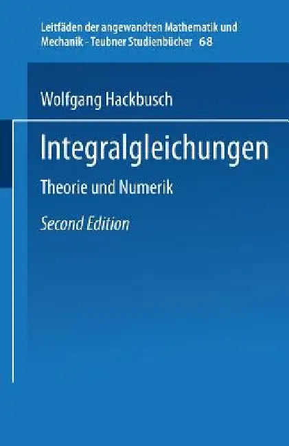 Buy Integralgleichungen (English, Wolfgang Hackbusch) Online at Best Price - BookBajar