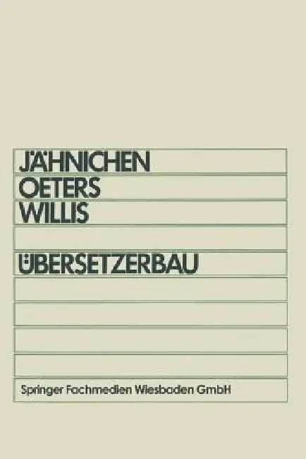 Buy Übersetzerbau (English, Stefan Jähnichen) Online at Best Price - BookBajar
