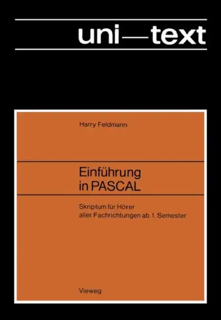 Buy Einführung in Pascal (English, Harry Feldmann) Online at Best Price - BookBajar