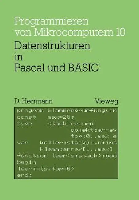 Datenstrukturen in Pascal Und Basic (English, Dietmar Herrmann) - Image 1 - BookBajar