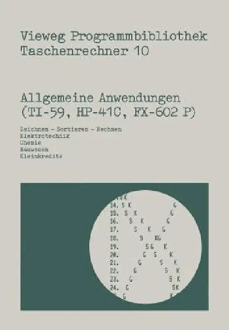 Buy Allgemeine Anwendungen (Ti-59, Hp-41 C, Fx-602 P) (English, Norbert Hoffmann) Online at Best Price - BookBajar