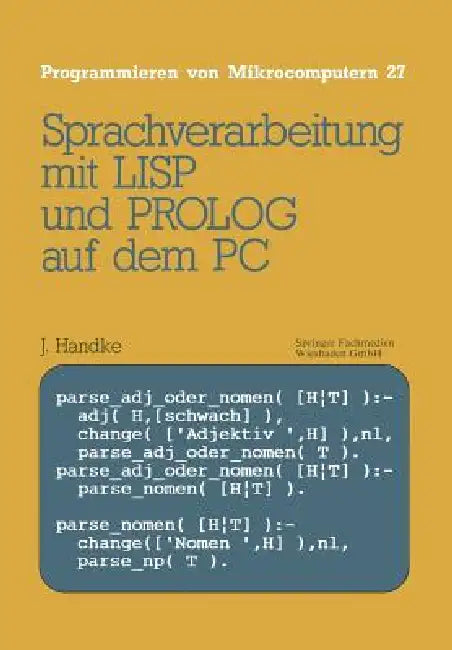 Buy Sprachverarbeitung (English, Jürgen Handke) Online at Best Price - BookBajar