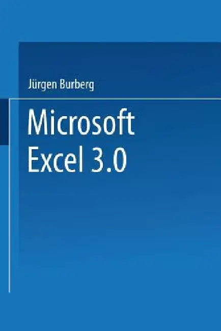 Buy Microsoft(r) Excel 3. 0 (English, Jürgen Burberg) Online at Best Price - BookBajar