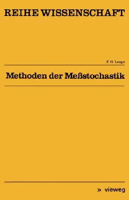 Buy Methoden Der Meßstochastik (English, Franz H. Lange) Online at Best Price - BookBajar