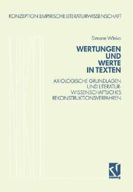 Buy Wertungen Und Werte in Texten (English, Simone Winko) Online at Best Price - BookBajar