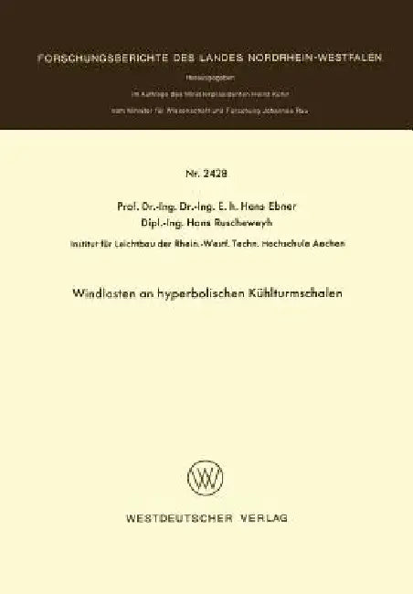 Buy Windlasten an Hyperbolischen Kühlturmschalen (English, Hans Ebner) Online at Best Price - BookBajar