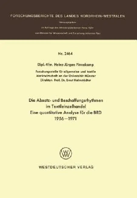Buy Die Absatz- Und Beschaffungsrhythmen Im Textileinzelhandel (English, Heinz-Jürgen Pinnekamp) Online at Best Price - BookBajar