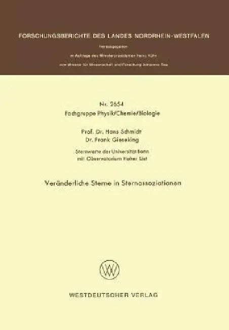 Buy Veränderliche Sterne in Sternassoziationen (English, Hans Schmidt) Online at Best Price - BookBajar