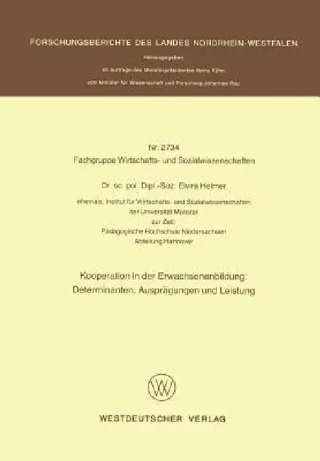 Buy Kooperation in Der Erwachsenenbildung (English, Elvira Helmer) Online at Best Price - BookBajar