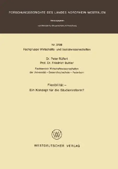 Buy Flexibilität -- Ein Konzept Für Die Studienreform? (English, Peter Rüffert) Online at Best Price - BookBajar