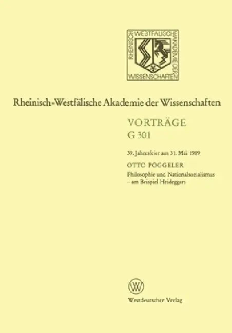 Buy Philosophie und Nationalsozialismus - am Beispiel Heideggers (English, Otto Pöggeler) Online at Best Price - BookBajar