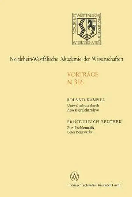 Umweltschutz Durch Abwasserelektrolyse (English, Roland Kammel) - Image 1 - BookBajar