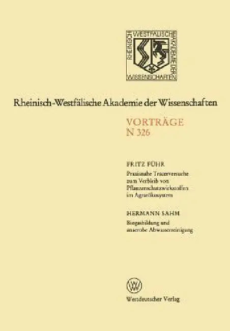 Buy Praxisnahe Tracerversuche Zum Verbleib Von Pflanzenschutzwirkstoffen Im Agrarökosystem (English, Fritz Führ) Online at Best Price - BookBajar