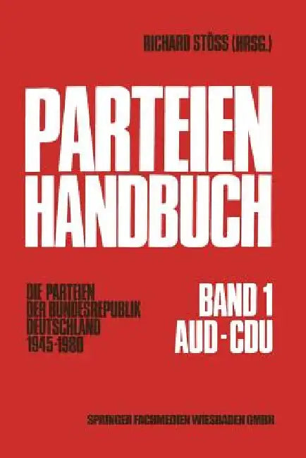 Parteien-Handbuch (English, Richard Stöss) - Image 1 - BookBajar